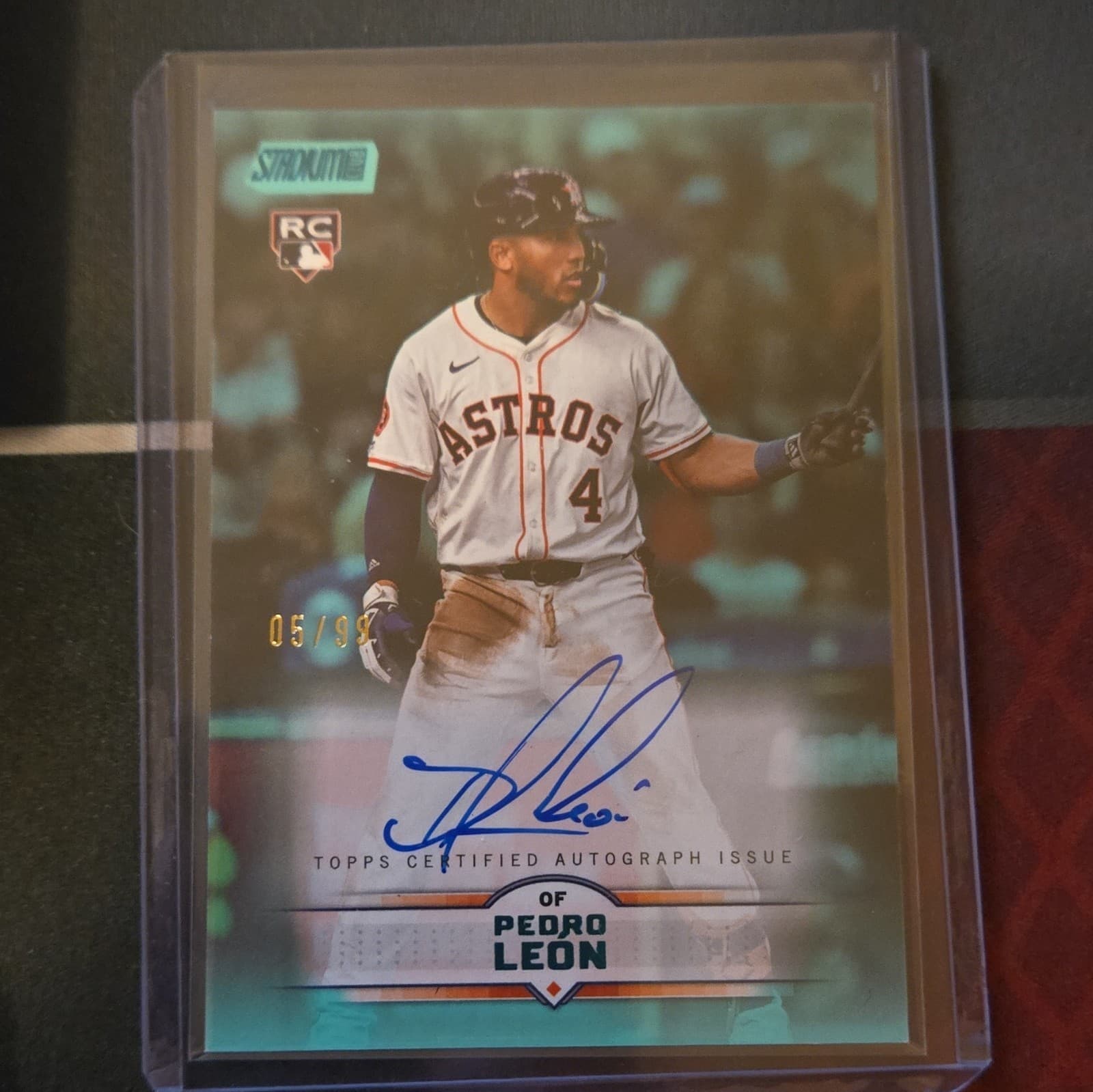2025 Topps Stadium Club Pedro León Astros Turquoise RC Auto #SCBA-PL /99