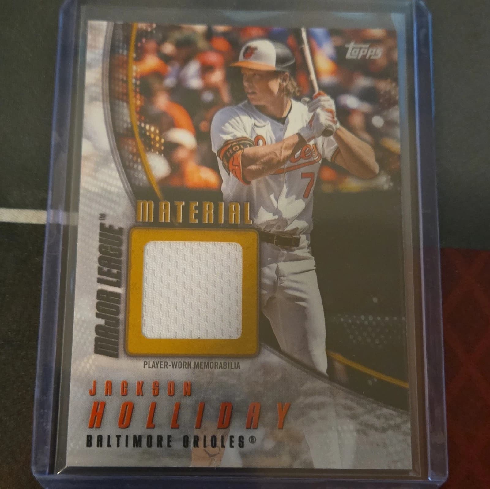 Topps 2025 Series 2 Jackson Holliday Orioles Major League Material Gold 35 /50