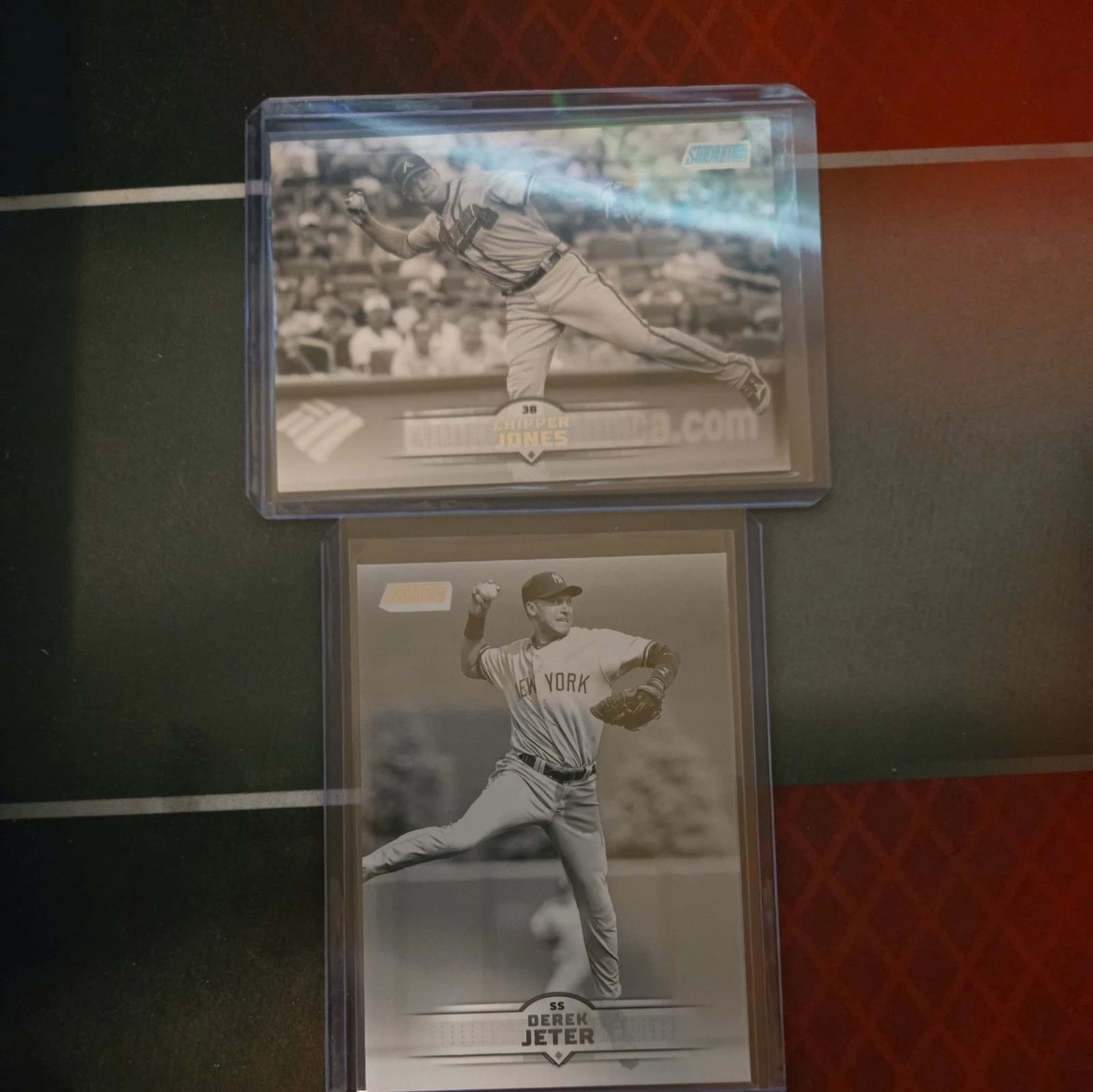 2025 Topps Stadium Club Black and White Card #172 Jeter and Jones #84