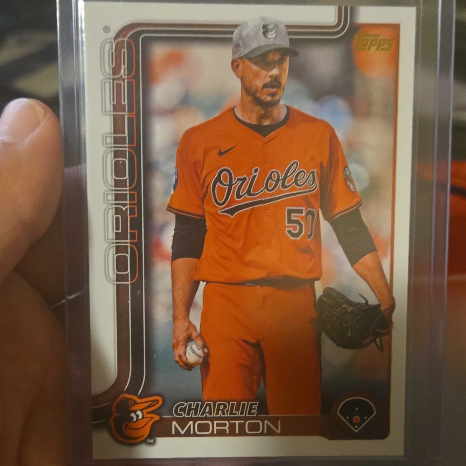 2025 Topps Update SCharlie Morton Baltimore Orioles #US242 Golden Mirror Image